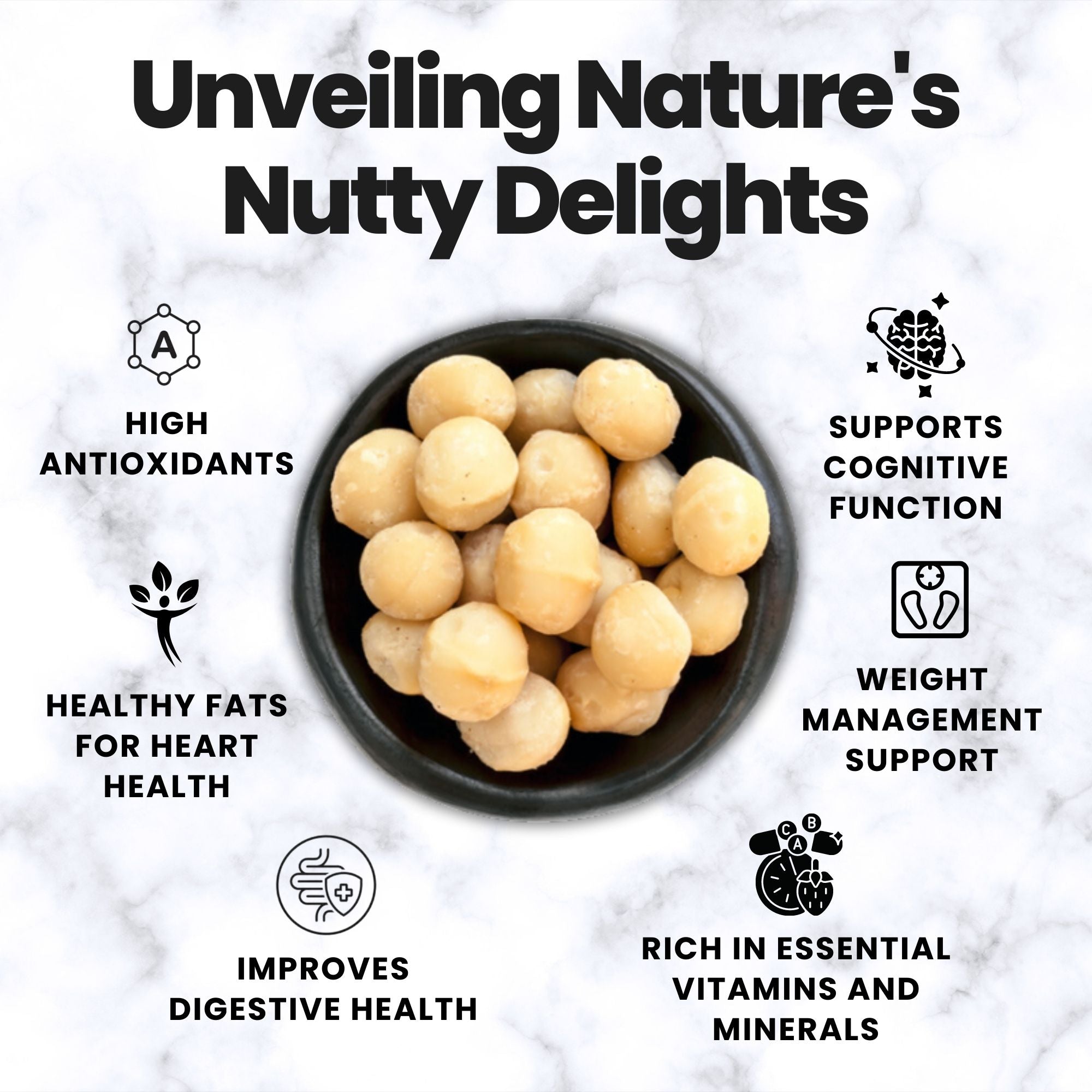 Exotic macadamia nuts