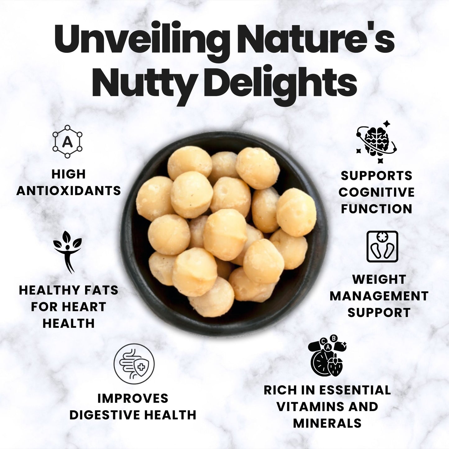 Exotic macadamia nuts