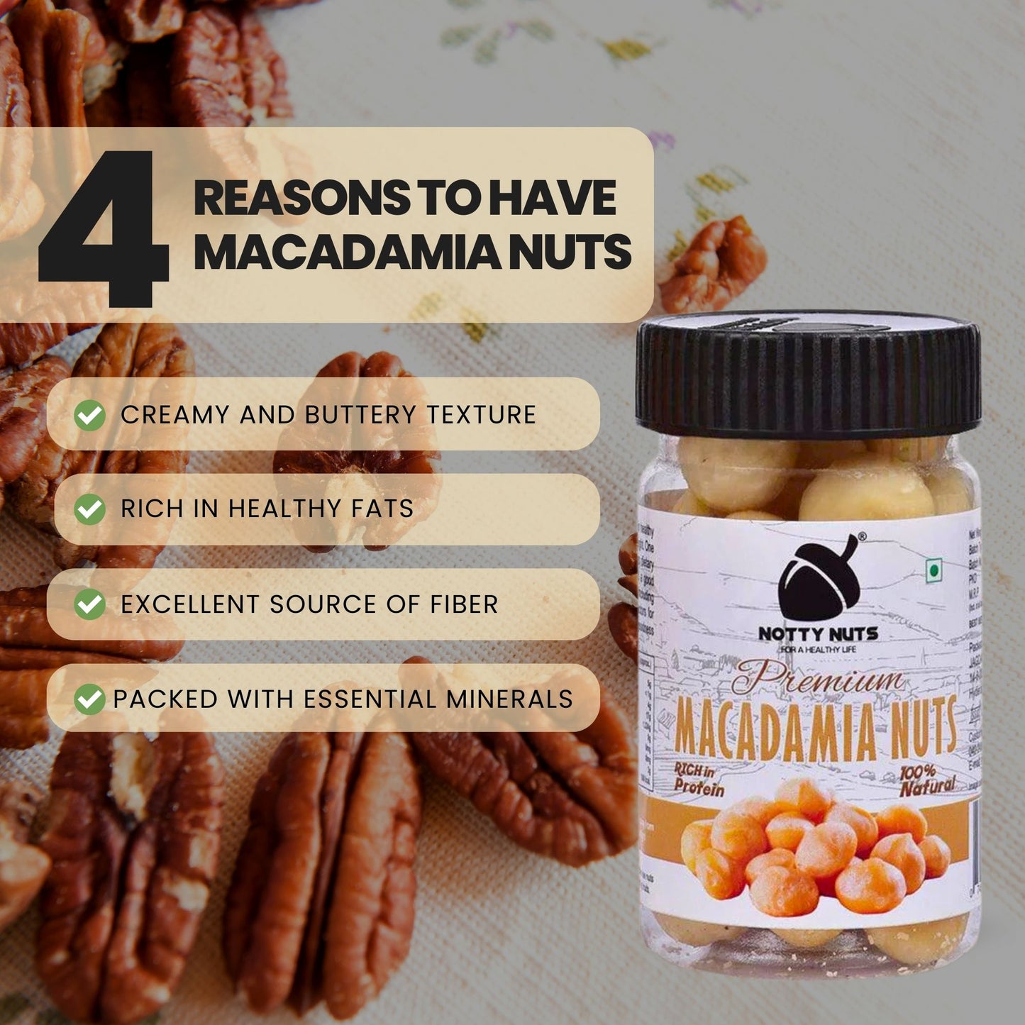Exotic macadamia nuts