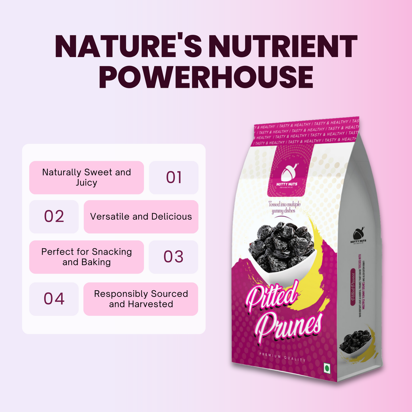 Pitted prunes
