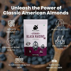 NOTTY NUTS Afghani Seedless Black Raisins Kishmish