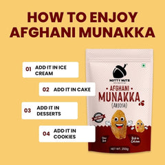 NOTTY NUTS Natural Whole Munakka 250gm | Raisins with Seeds | Dried Graps | Dry Fruits | Healthy Snacks | Abjosh (pack of 1) :