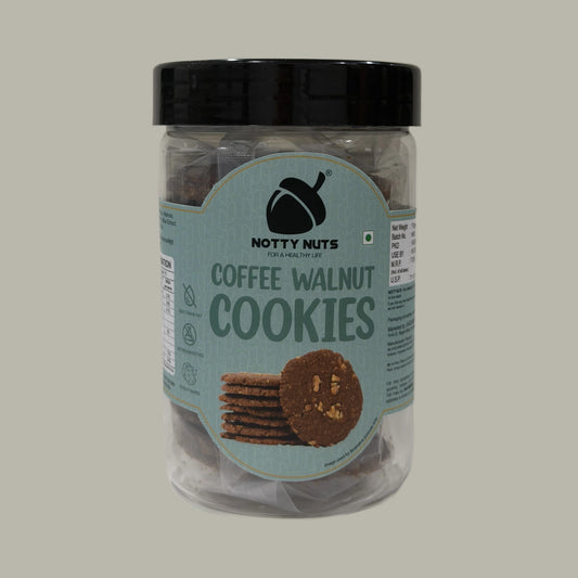 Coffee Walnut Cookies (No Maida)