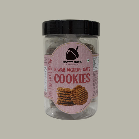 Jowar Jaggery Oats Cookies (No Maida, No Sugar)
