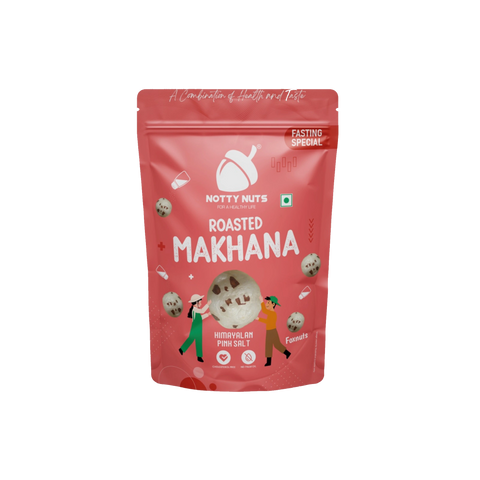 NOTTY NUTS MAKHANA PACK OF 4 - MAGIC MASALA, TANGY TOMATO, HIMALAYAN PINK SALT & PERI PERI (4 x 30G)