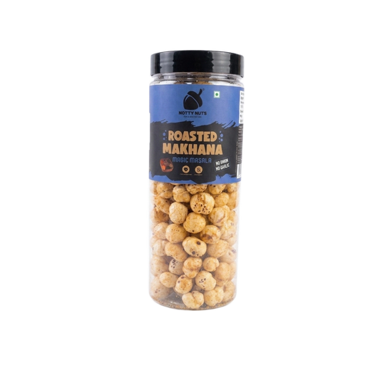 NOTTY NUTS MAKHANA MAGIC MASALA JAIN (NO ONION & NO GARLIC) PACK OF 1 (140GRAMS)