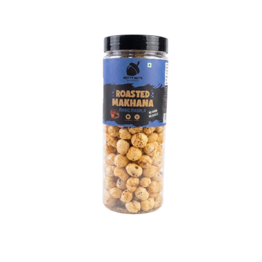 NOTTY NUTS MAKHANA MAGIC MASALA JAIN (NO ONION & NO GARLIC) PACK OF 1 (140GRAMS)