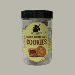 NOTTY NUTS PEANUT BUTTER OATS COOKIES ( NO MAIDA ) HAND MADE COOKIES PACK OF 1 170GRAMS