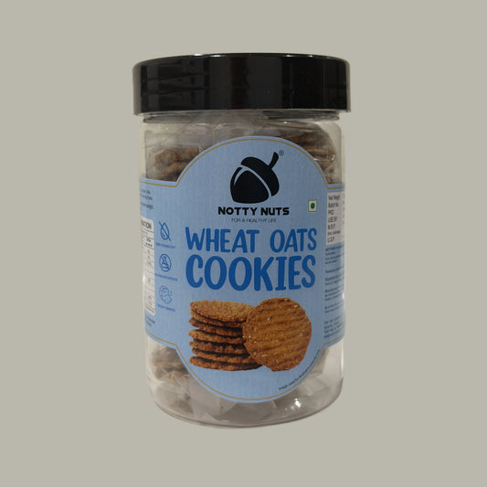 NOTTY NUTS WHEAT OATS COOKIES ( NO MAIDA ) HAND MADE COOKIES PACK OF 1 170GRAMS