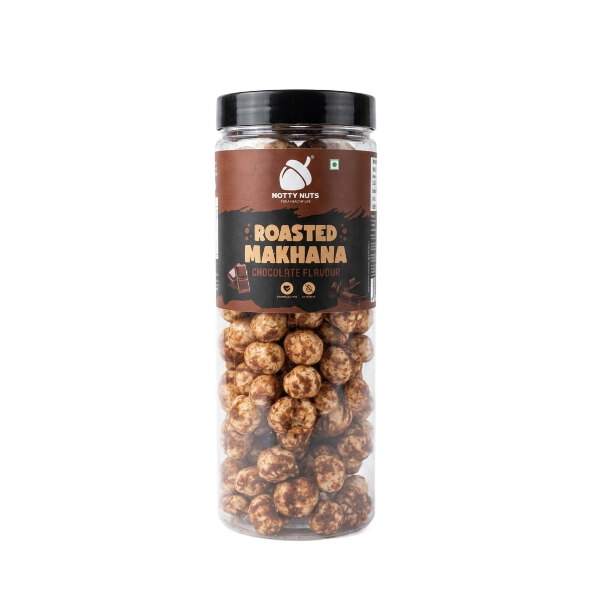 Notty Nuts Chocolate Makhana. PACK OF 2 140G