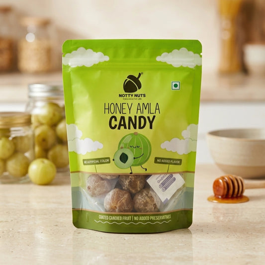 Notty Nuts Sweet & Healthy Honey Dipped Amla (Indian Gooseberry) - pack of 1 250g