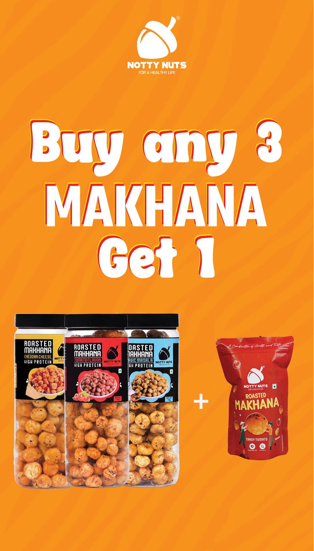 Buy any 3 Makhana Get 1 Free