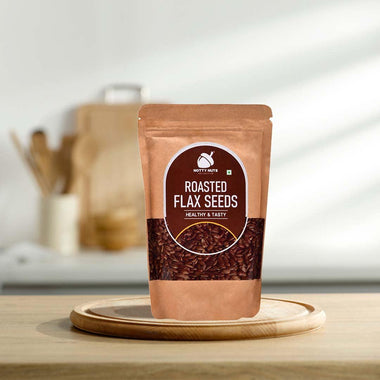 Roasted Salted Flax Seeds - nottynutsindia