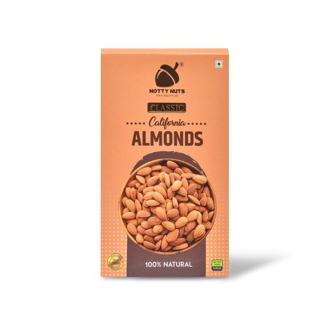 California Almonds - nottynutsindia