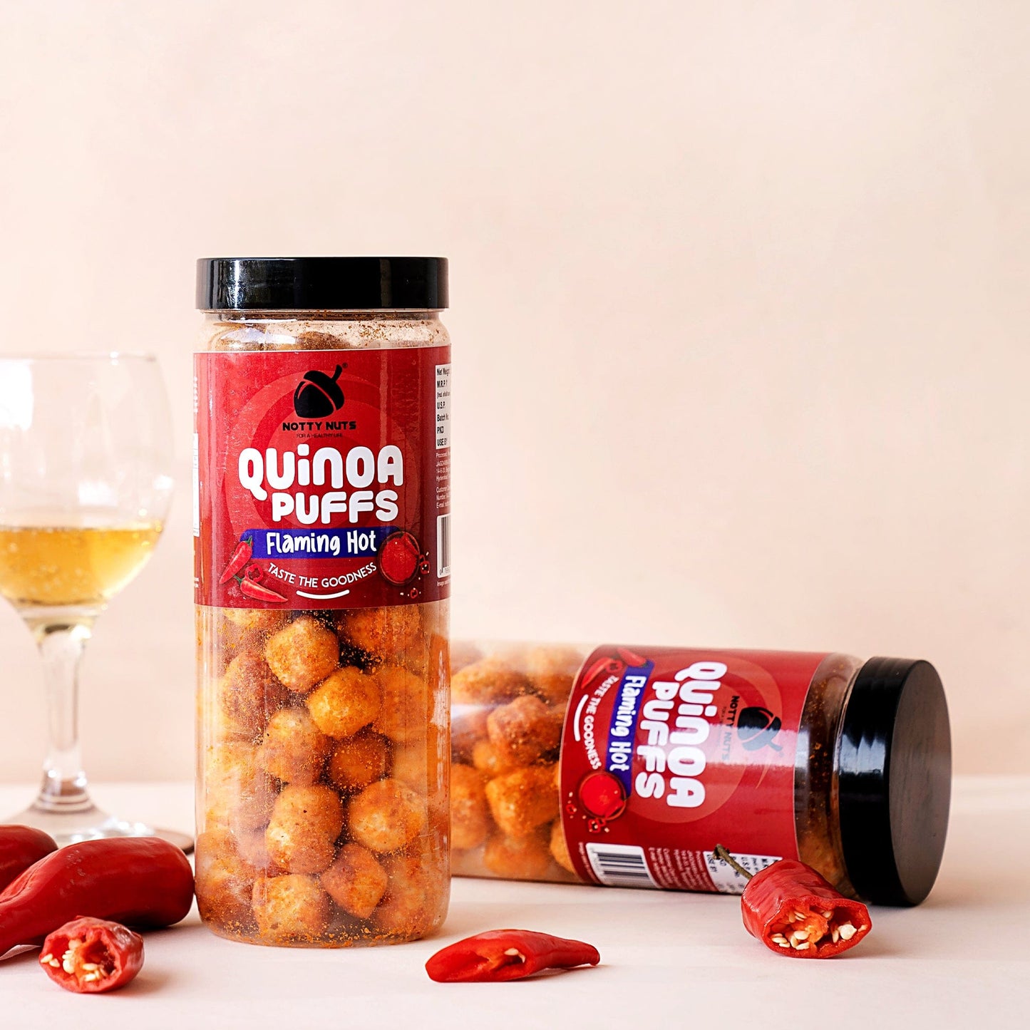 Flaming Hot Quinoa Puffs