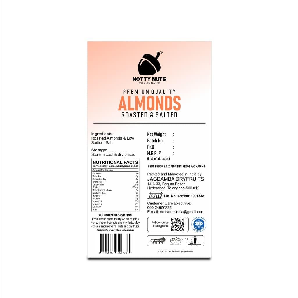 Salted Almonds - nottynutsindia